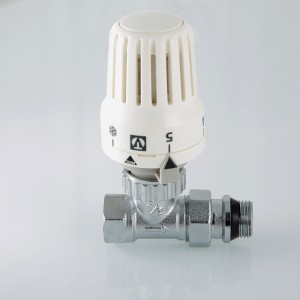 Клапан с термостатической головкой для рад. прямой 1/2" Клапан с термостатической головкой для рад. прямой 1/2"