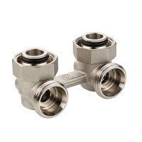 Узел угловой для нижнего подключения радиатора (без адаптеров) 3/4" Евроконус