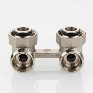 Узел угловой для нижнего подключения радиатора (без адаптеров) 3/4" Евроконус