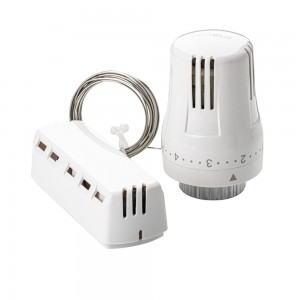 Термостатическая головка с выносным настенным датчиком 6-28*С Термостатическая головка с выносным настенным датчиком 6-28*С