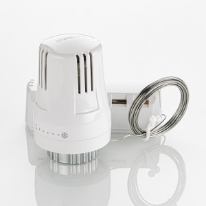 Термостатическая головка с выносным настенным датчиком 6-28*С Термостатическая головка с выносным настенным датчиком 6-28*С