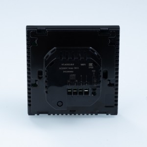 Хронотермостат электронный комнатный с цветным дисплеем, Wi-Fi, для электр. теплого пола (черный)