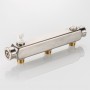 Коллектор SQ из нержавеющей стали, шаг 100 мм 1"x1/2"x4 вых.