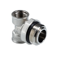 Тройник коллекторный с вращающимся штуцером 3/4"х1/2"х1/2" нар.-вн.-вн. Тройник коллекторный с вращающимся штуцером 3/4"х1/2"х1/2" нар.-вн.-вн.