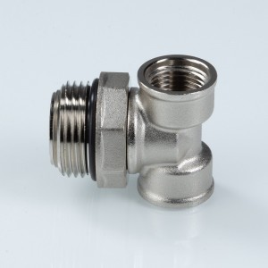 Тройник коллекторный с вращающимся штуцером 3/4"х1/2"х1/2" нар.-вн.-вн. Тройник коллекторный с вращающимся штуцером 3/4"х1/2"х1/2" нар.-вн.-вн.