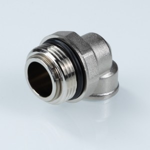 Отвод коллекторный с вращающимся штуцером 3/4"х1/2" нар.-вн. Отвод коллекторный с вращающимся штуцером 3/4"х1/2" нар.-вн.