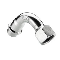 Отвод 90* с переходом на вн. р., нерж. сталь 18х1/2" Отвод 90* с переходом на вн. р., нерж. сталь 18х1/2"