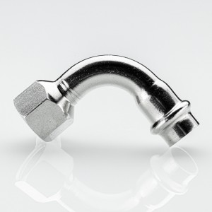 Отвод 90* с переходом на вн. р., нерж. сталь 35х1" Отвод 90* с переходом на вн. р., нерж. сталь 35х1"