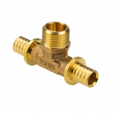 Тройник надвижной с переходом на нар.р. 25(3,5) х 3/4" х 25(3,5)
