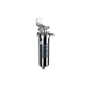 Корпус Гейзер Премьер 10SL 1/2" нерж. сталь, для хол. и горячей воды, со сливом