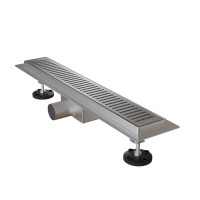 Лоток душевой Iddis Level, нерж. сталь, гориз. выпуск, комб. затвор, перфор. решетка, 500мм