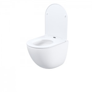 Унитаз подвесной Iddis Axes, без ободка, смыв торнадо, сид. дюропласт, микролифт, EasyFix