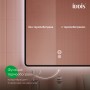 Зеркало с подсветкой и термообогревом, 60 см, Iddis Cloud X