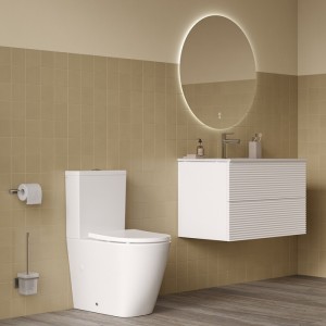 Унитаз-компакт Iddis Slide, без ободка, гор. вып., смыв торнадо, сид. дюропласт, микролифт, EasyFix