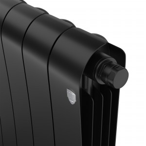 Дизайн-радиатор бимет. Royal Thermo Infinity Noir Sable VDR 500 x 100 - 8 секц.(нижн. подкл.)