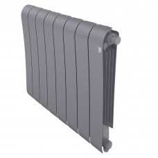 Дизайн-радиатор бимет. Royal Thermo Infinity Silver Satin VDR 500 x 100 - 8 секц.(нижн. подкл.)