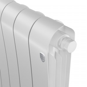 Дизайн-радиатор бимет. Royal Thermo Infinity Bianco Traffico VDR 500 x 100 - 10 секц.(нижн. подкл)