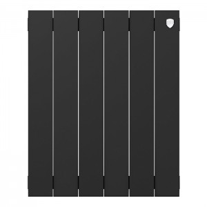 Дизайн-радиатор бимет. Royal Thermo PianoForte Noir Sable 500 x 100 - 6 секц.