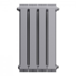 Дизайн-радиатор бимет. Royal Thermo PianoForte Silver Satin 500 x 100 - 4 секц.