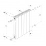 Дизайн-радиатор бимет. Royal Thermo PianoForte Silver Satin 500 x 100 - 8 секц.
