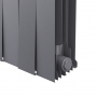 Дизайн-радиатор бимет. Royal Thermo PianoForte Silver Satin 500 x 100 - 8 секц.